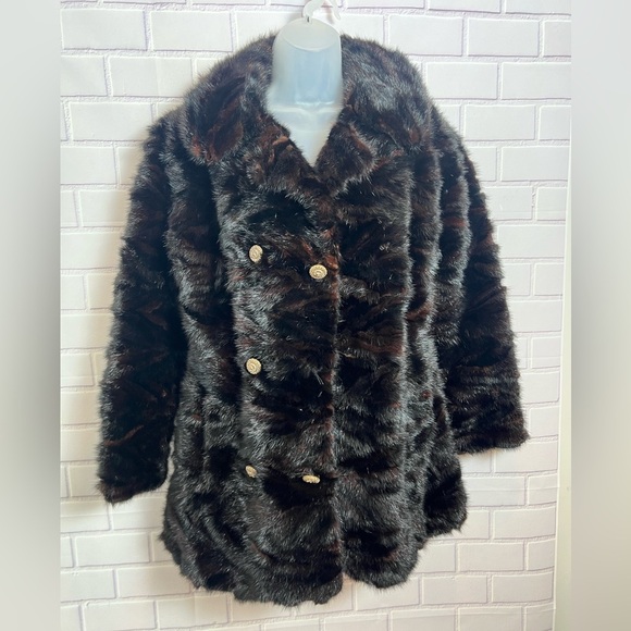 CHRISTOS A. MITSAKOS Brown Teddy Jacket with Plush Material and Vintage/size S - Picture 4 of 14